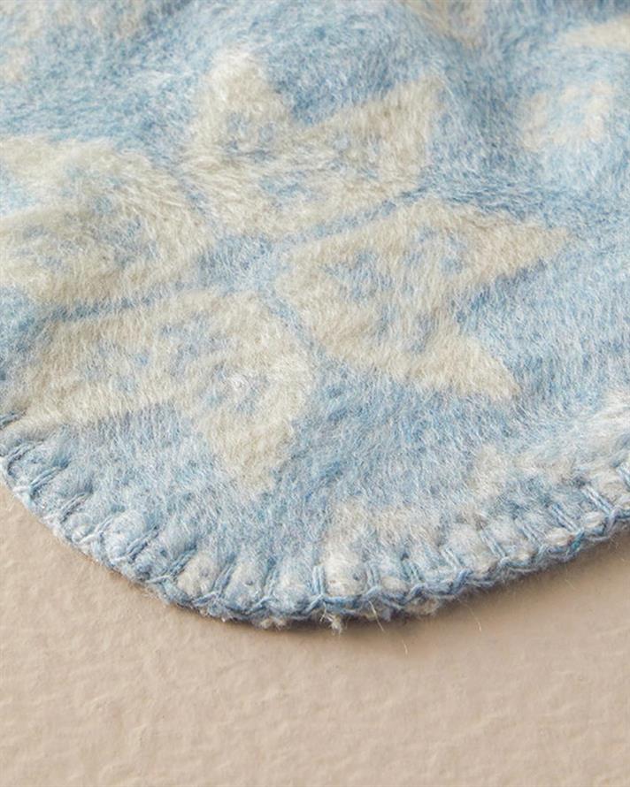 Pătură, pentru o persoană, Joyful World, acril, 130x170 cm, bleu