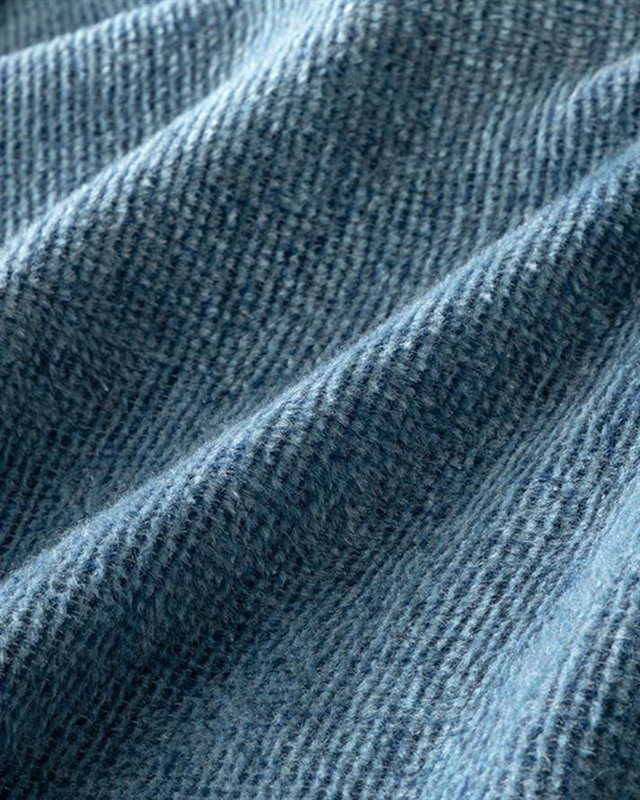 Pătură, pentru o persoană, Melange, bumbac, 150x200 cm, bleumarin- bleu