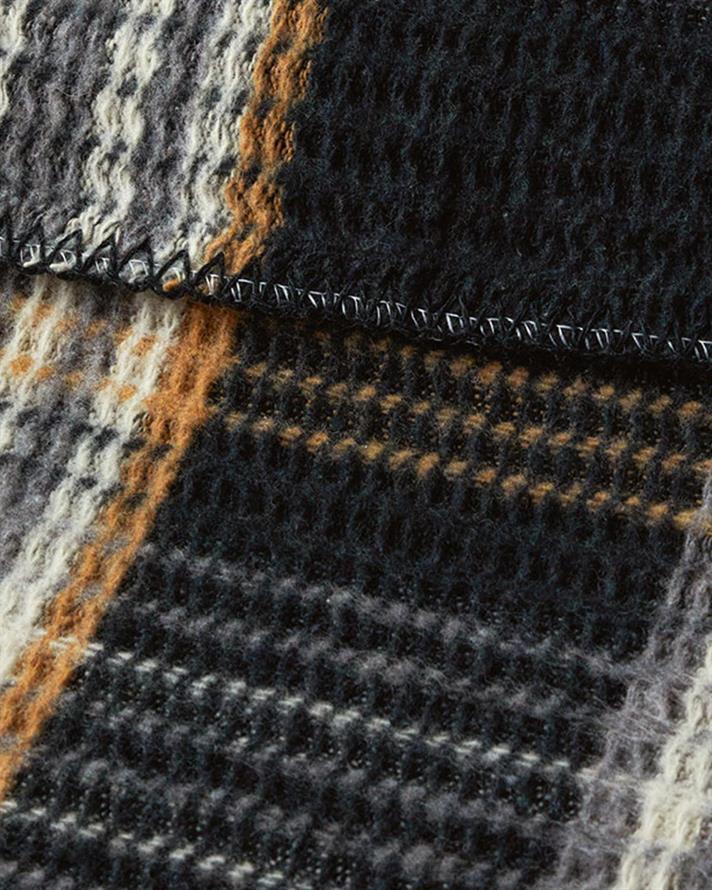 Pătură, pentru o persoană, Plaid, bumbac-poliester, 150x200 cm, antracit