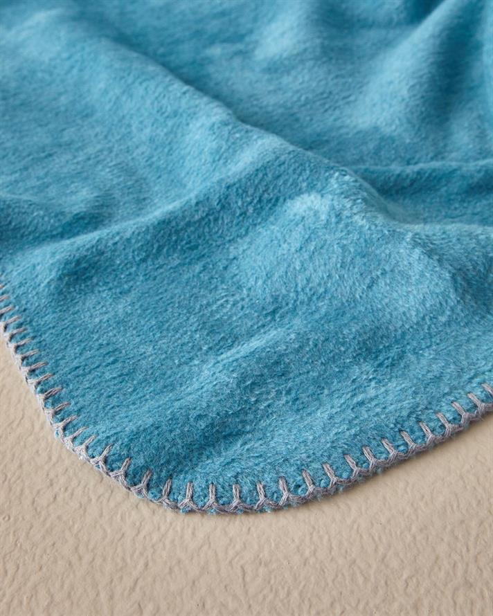 Pătură, pentru o persoană, Plain, bumbac, 150x200 cm, verde-mint