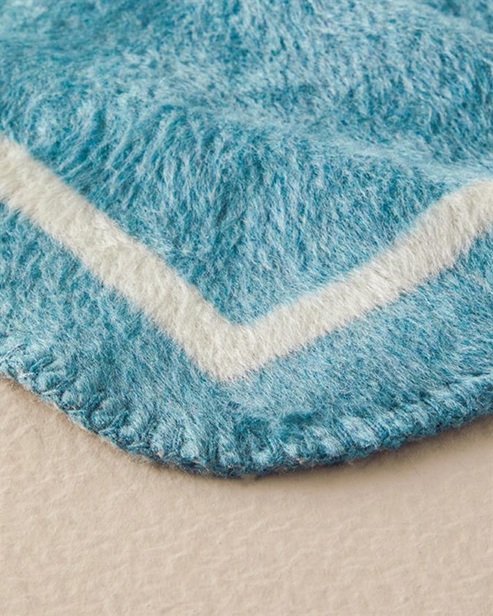 Pătură, pentru o persoană, Snowy Village, acril, 130x170 cm, verde