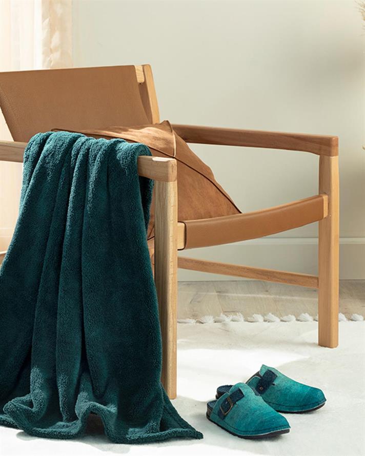 Pătură, pentru o persoană, Softy, poliester, 120x170 cm, verde