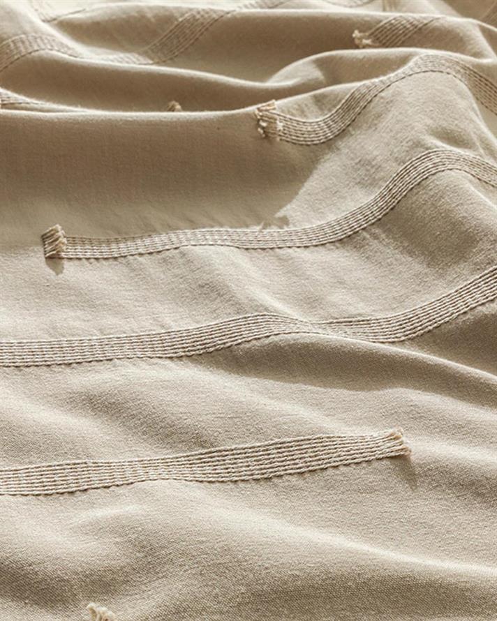 Edge Jacquard For One Person Summer Blanket 150x220 cm Beige
