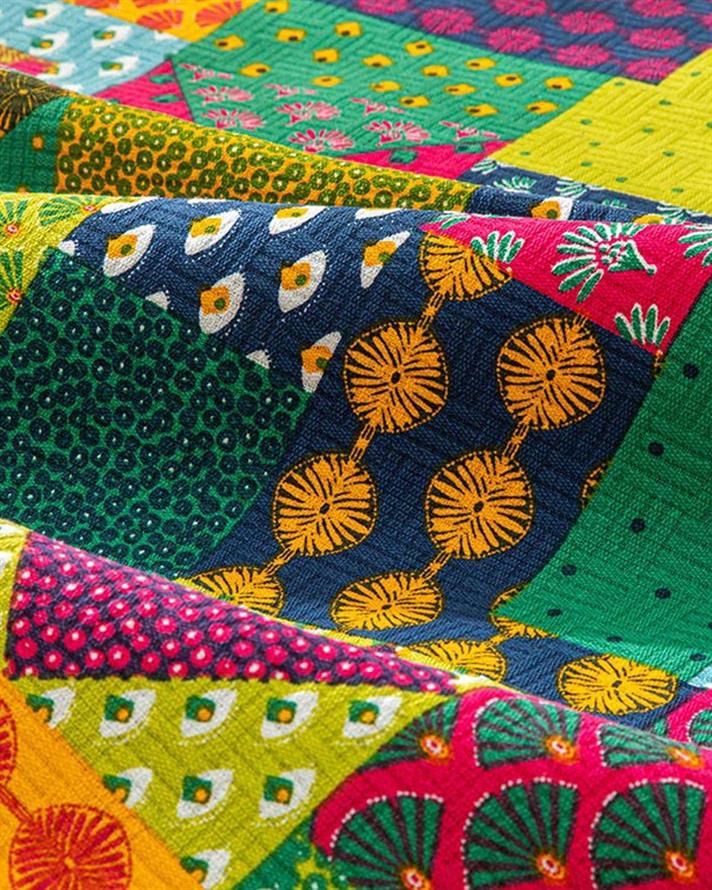 Exotic Patch Printed For One Person Summer Blanket 150x220 cm Koyu Yeşil