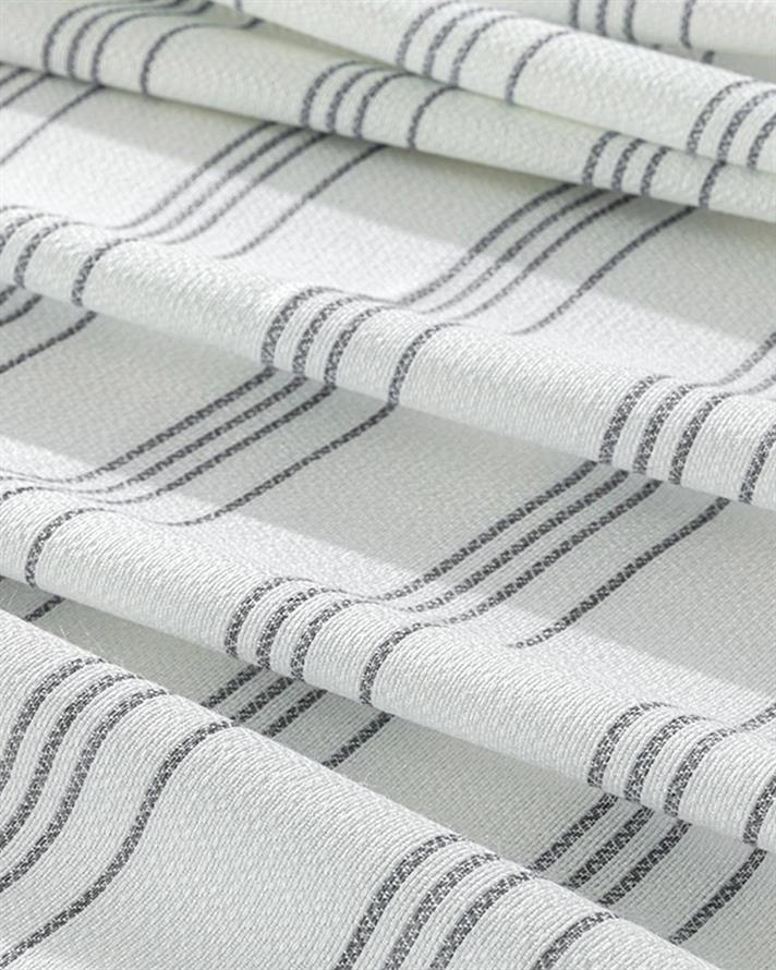 Fine Lines Painted Yarn Viscose For One Person Summer Blanket 150x220 cm Dark Blue