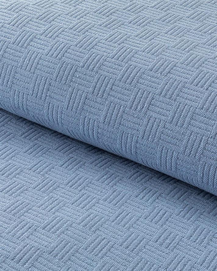 Plain Cottony For One Person Summer Blanket 150x220 cm Blue