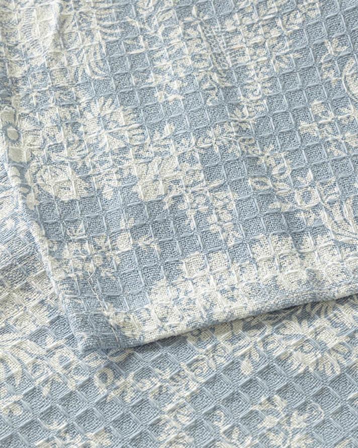 Printed For One Person Summer Blanket 150x220 cm Light Blue