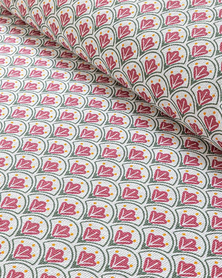 Sweet Tulips Printed For One Person Summer Blanket 150x220 cm DarkPink