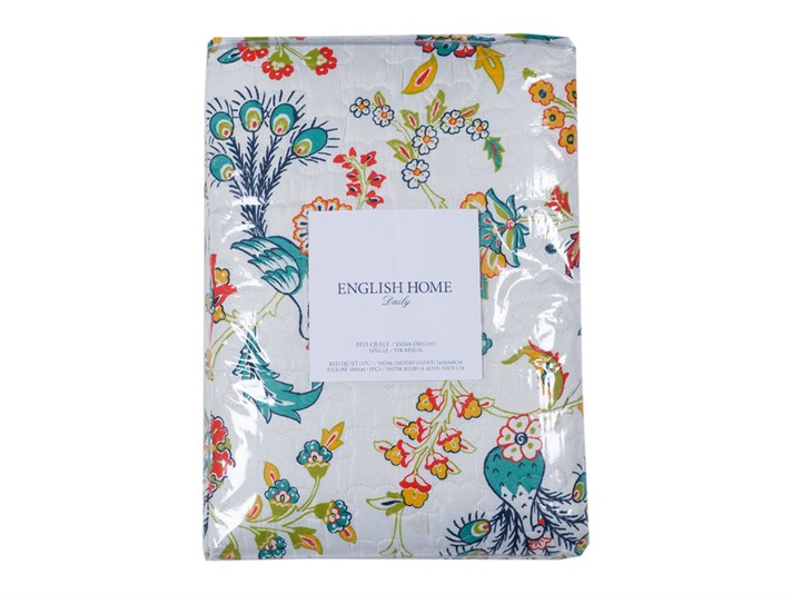 păun  Microfibră Pentru o persoana  SET CUVERTURĂ DE PAT 160x240 cm Albastru