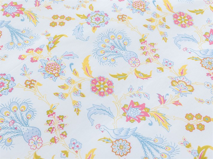 păun Cu Bumbac Double Lenjerie De Pat 200x220 cm Roz
