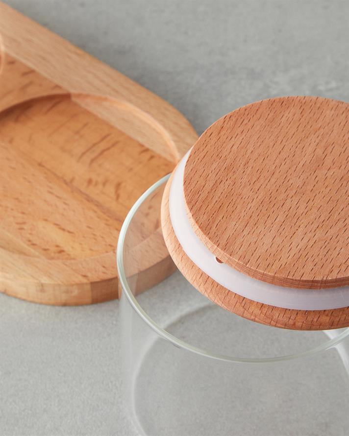 Pablo Borosilicat Cu 2 Piese Set Condimente 305 ml Transparent