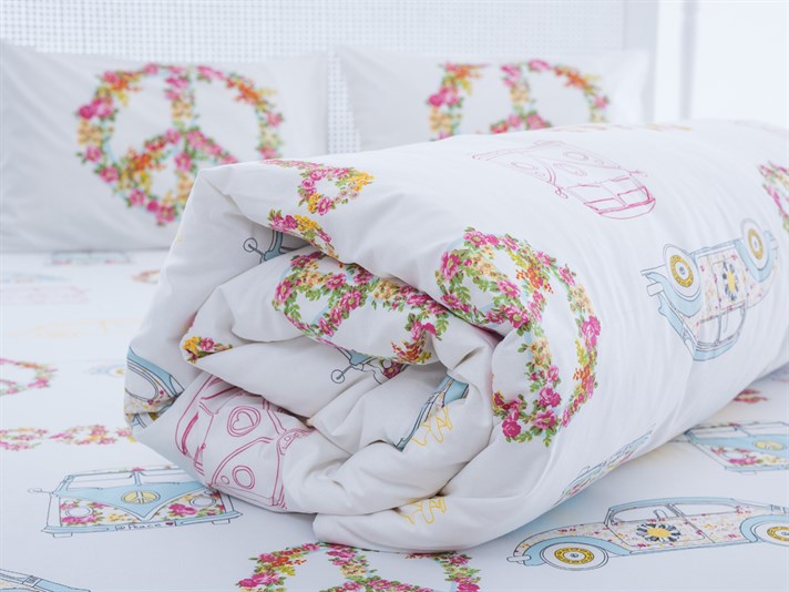 pace Cu Bumbac Double Lenjerie De Pat 200x220 cm Roz