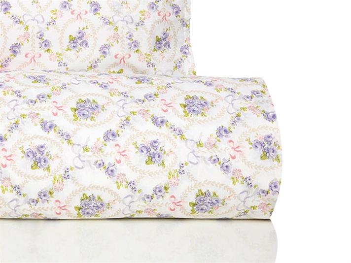 Pachet vintage Jacquard Single Set Lenjerie De Pat 160x220 cm Culoarea Trandafirului Uscat.