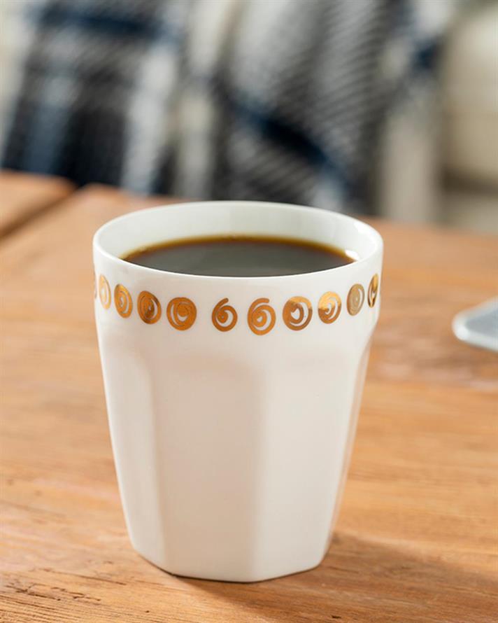 Pahar cafea, Baltimore, porțelan, 235 ml, crem