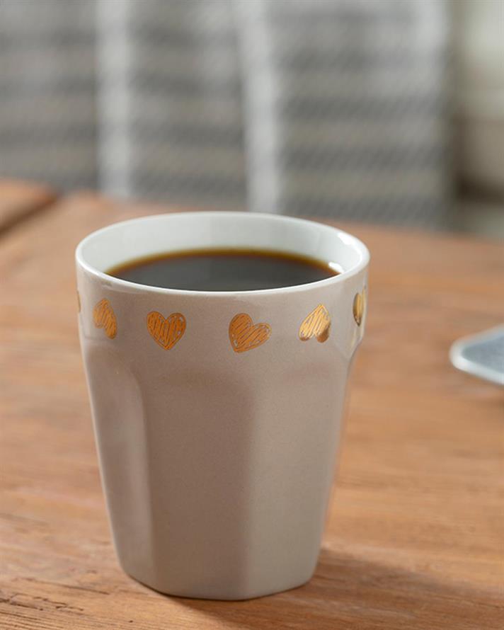 Pahar cafea, Baltimore, porțelan, 235 ml, bej