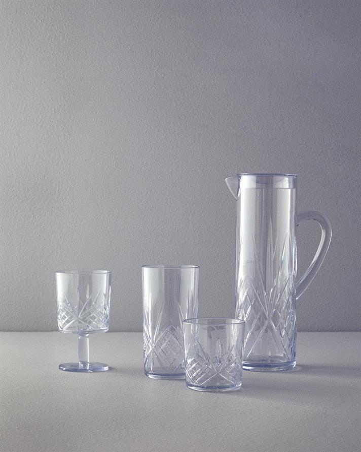 Pahar, Olivia, acril antișoc, 340 ml, transparent