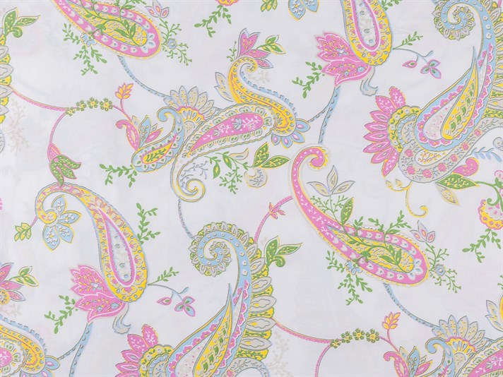 Paisley elegant Bumbac Satinat Cu 2 Piese Față De Pernă 50x70 cm Roz