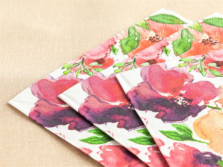Palesa Paper 20 Set Tissue Napkin 33x33 cm Pink