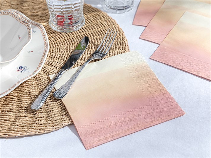 Palette Paper 20 Set Tissue Napkin 33x33 cm Pink