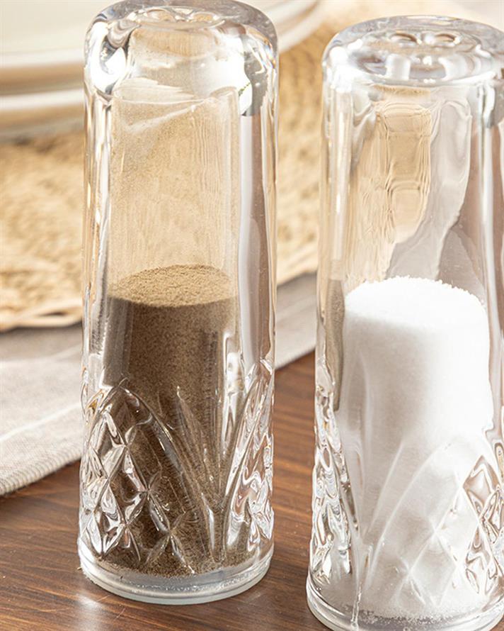 Palle Glass Salt And Pepper Shak 11 cm Transparent