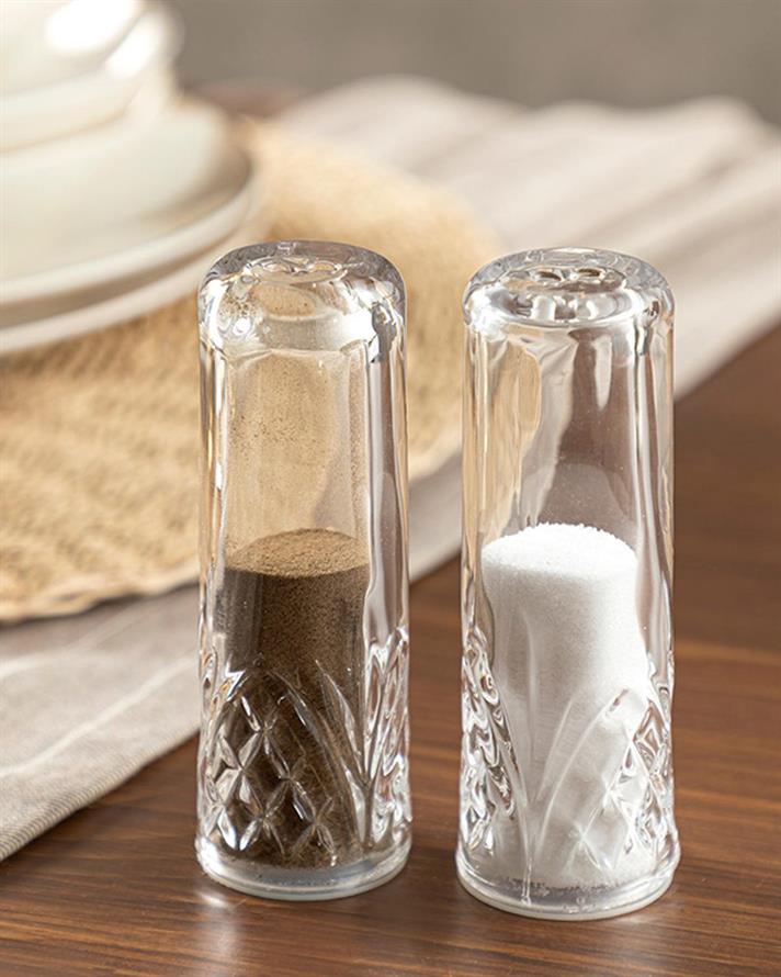 Palle Glass Salt And Pepper Shak 11 cm Transparent