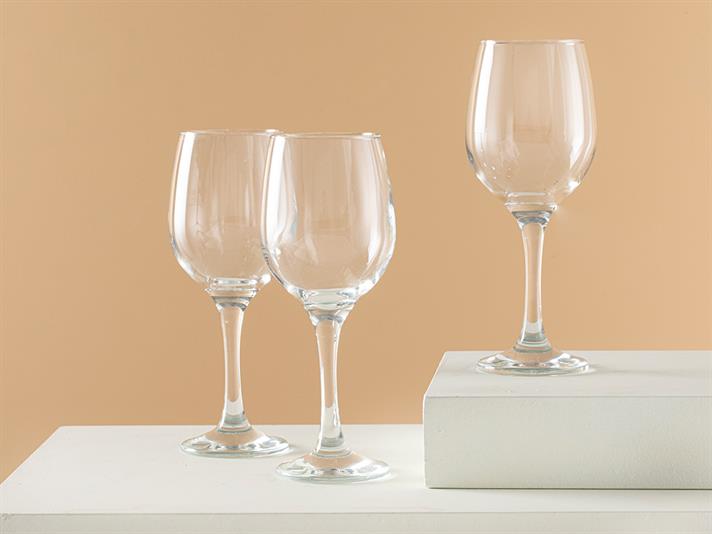 Palma Glass 3 Pcs Champangne Glass 300 ml Transparent