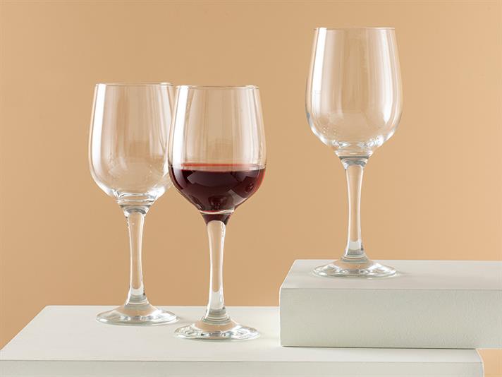 Set 3 Pahare de vin, Palma, sticlă, 395 ml, transparent