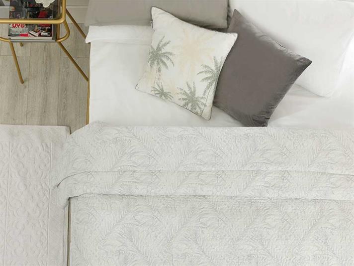 palmier Double Cuvertură Multifuncțională 200x220 cm Gri