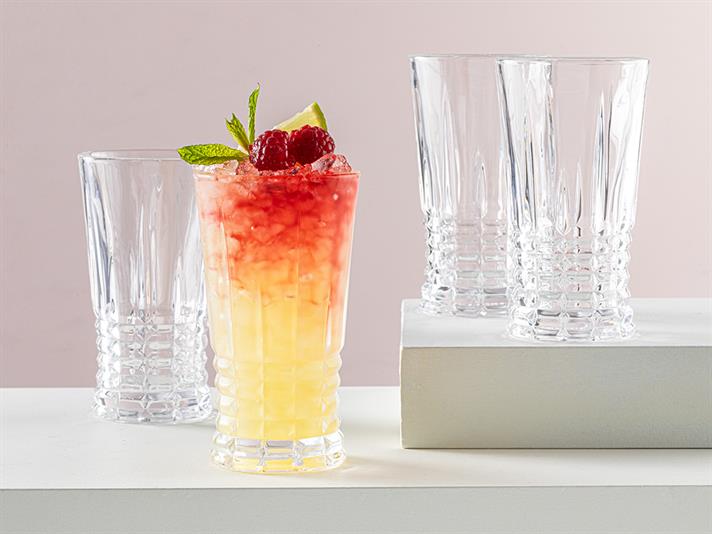 Pamira Pahar De Sucuri Set 4, Sticlă, 290 Ml, Verde-Albastru