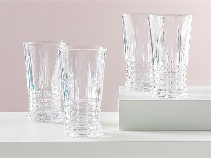 Pamira Pahar De Sucuri Set 4, Sticlă, 290 Ml, Verde-Albastru