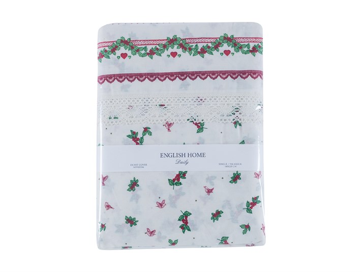 Panglică rustică Cu Kopanaki Single Lenjerie De Pat 160x220 cm Roșu
