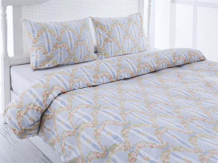 Panglică trandafir Cu Bumbac Single Lenjerie De Pat 160x220 cm Somon