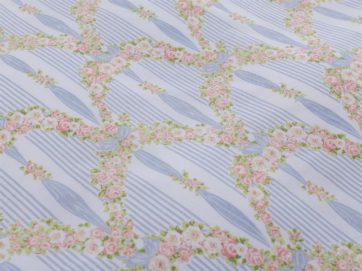 Panglică trandafir Cu Bumbac Double Lenjerie De Pat 200x220 cm Somon