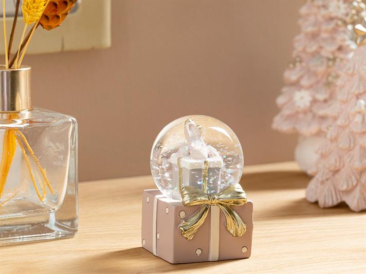 Shoes Snow Globe 4,5x4,5x7 cm Pink-Gray