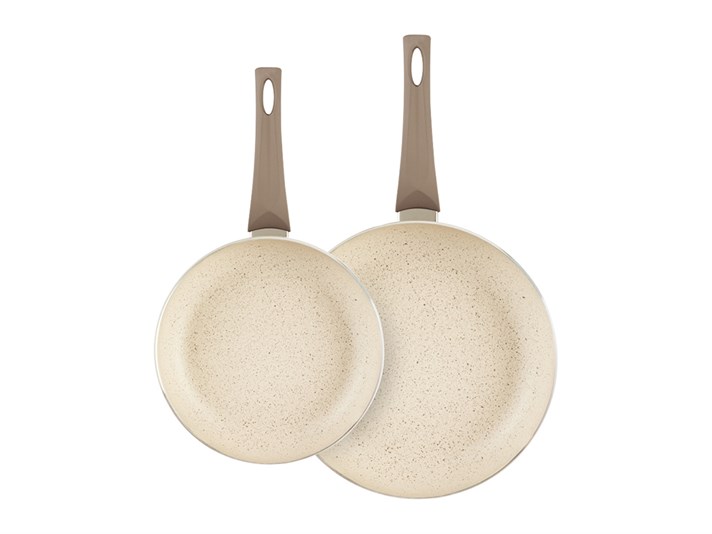 Paol Granite 2 Pieces Pan Set 24-28 cm Gray