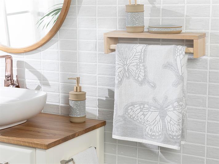 Papilions Jacard Prosop De Față 50*80 Cm Cremă.