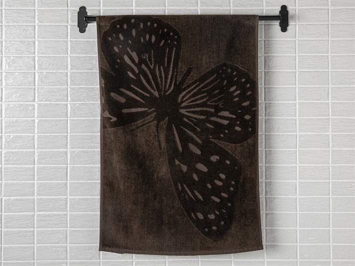 Prosop de fata, Papillion, bumbac, 50x80 cm, maro