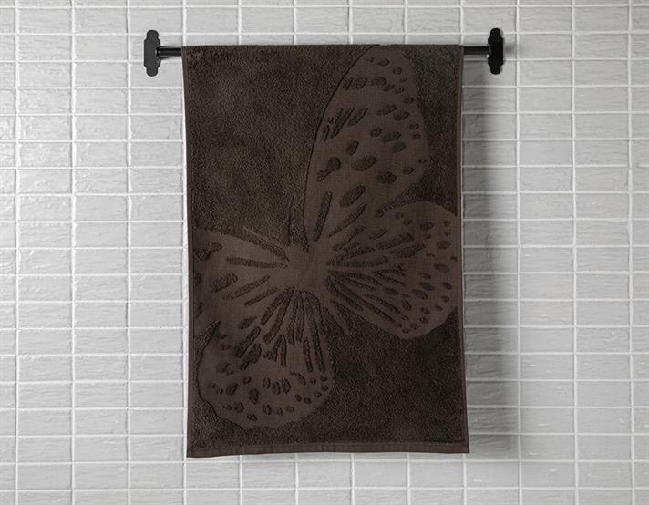 Prosop de fata, Papillion, bumbac, 50x80 cm, maro