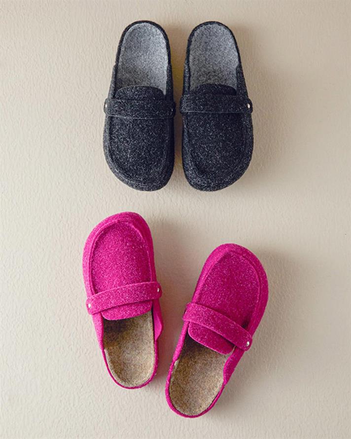 Papuci de casa, dama, Vera, poliester, masura 36, fuchsia