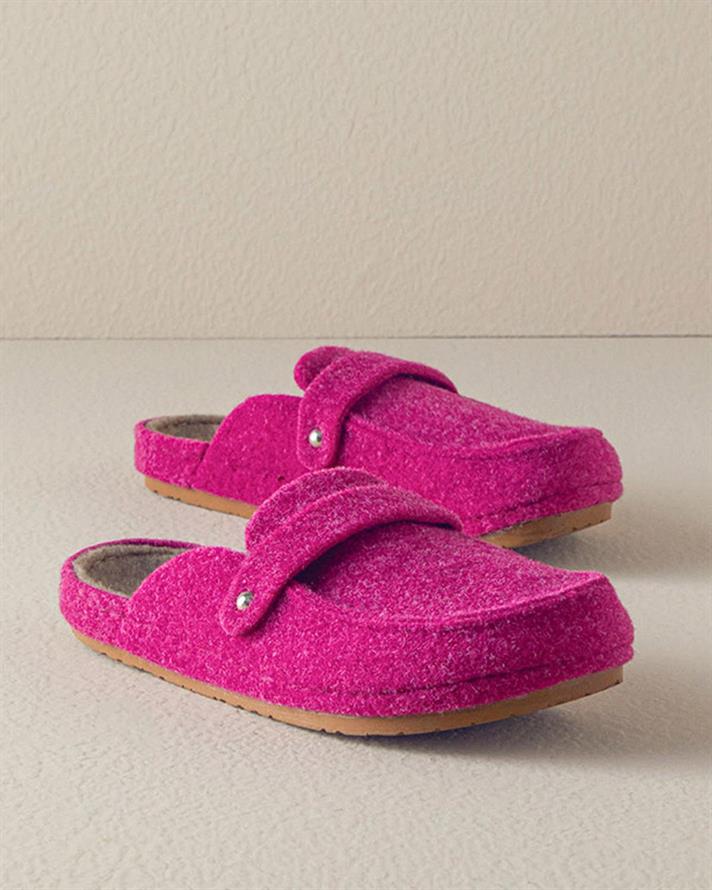 Papuci de casa, dama, Vera, poliester, masura 36, fuchsia