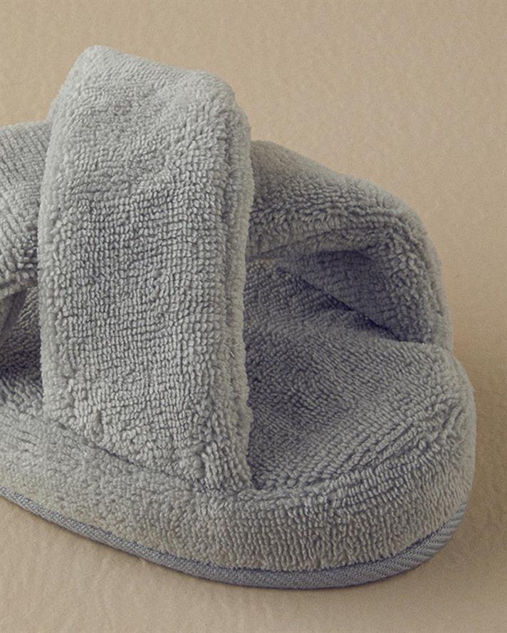 Papuci de casa, unisex, Crux, bumbac-poliester, masura 36-40, gri