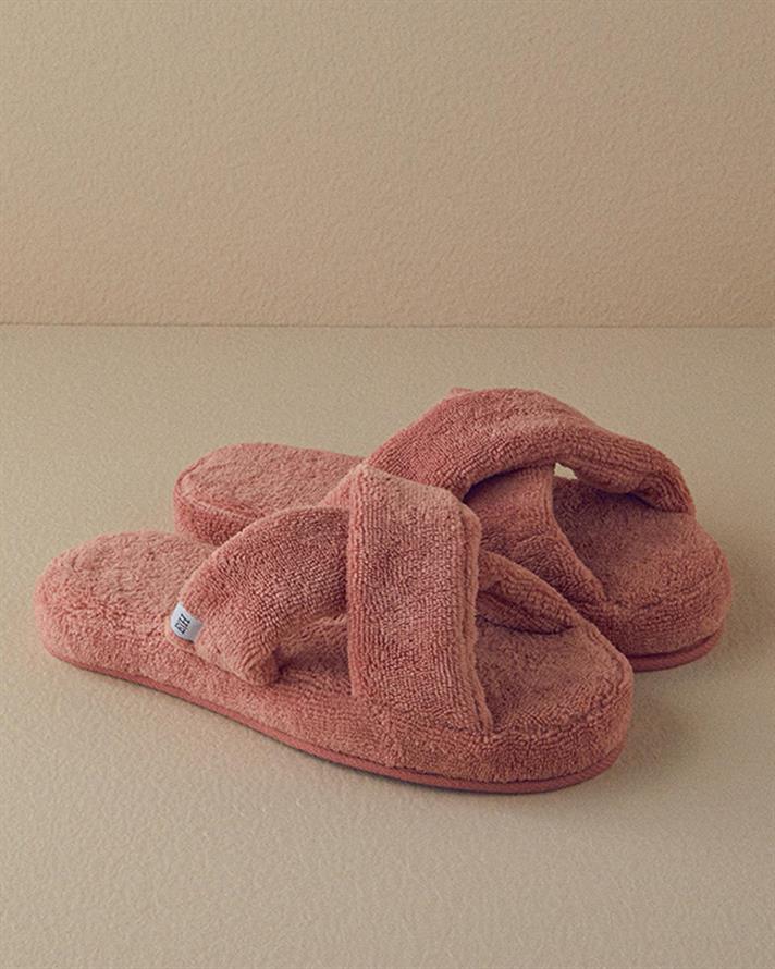 Papuci de casa, unisex, Crux, bumbac-poliester, masura 36-40, roz