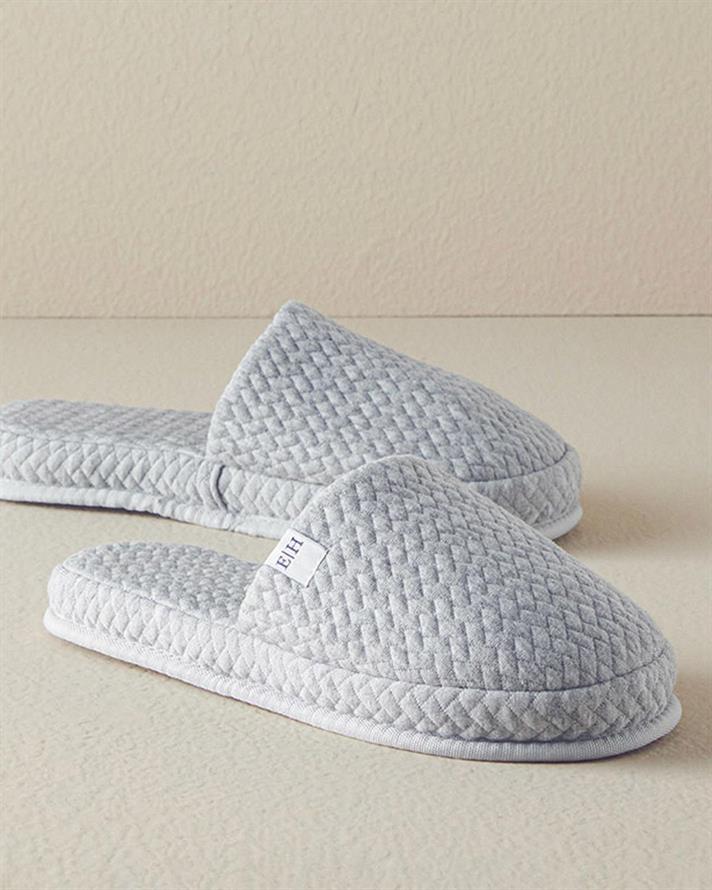 Papuci de casa, unisex, Luxury, poliester viscoza, masura 36-40, gri