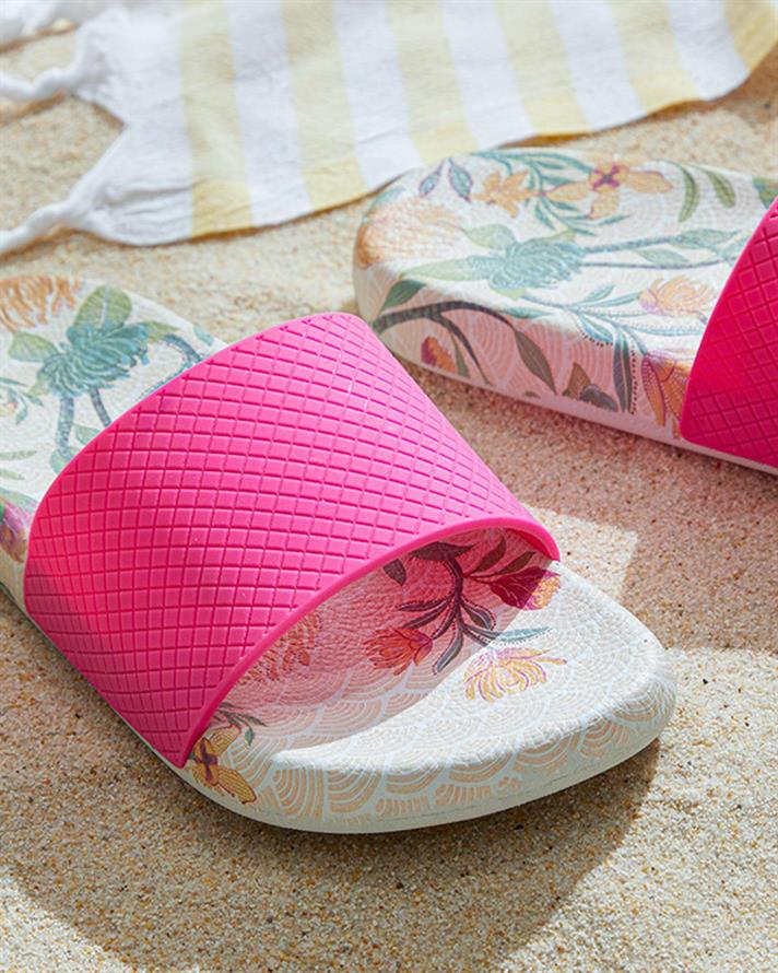 Belinda Pvc Women Beach Slipper 36 Fuchsia