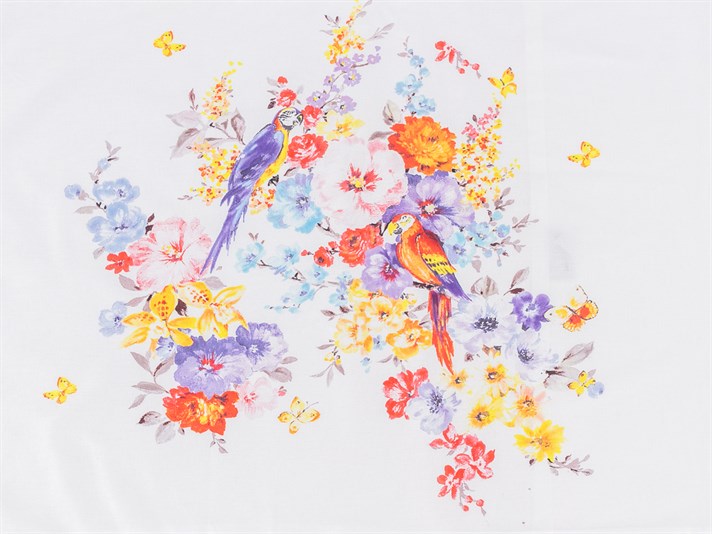 Paradisul papagalului Cu Bumbac Cu 2 Piese Față De Pernă 50x70 cm Roșu