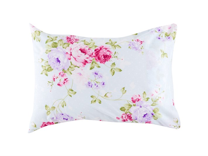 Paradisul s-a ridicat Cu Bumbac Cu 2 Piese Față De Pernă 50x70 cm Fucsia
