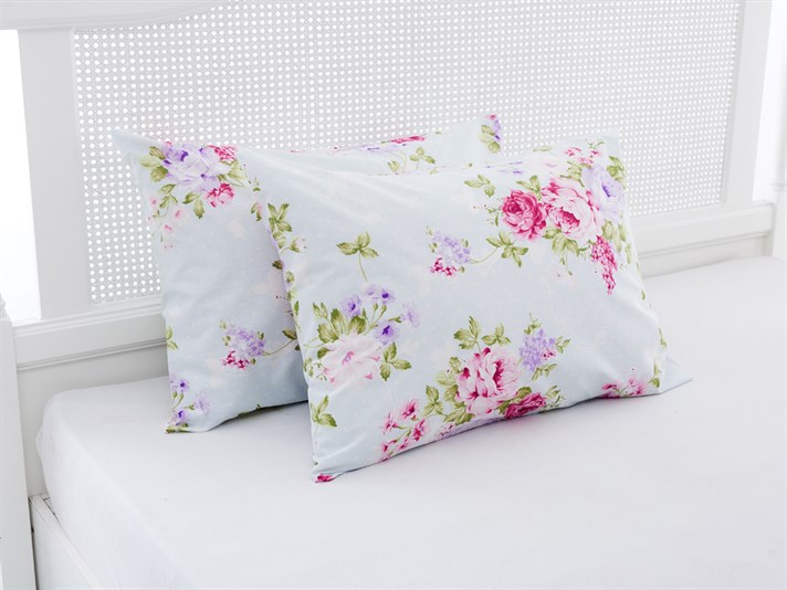 Paradisul s-a ridicat Cu Bumbac Cu 2 Piese Față De Pernă 50x70 cm Fucsia