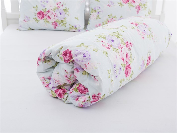 Paradisul s-a ridicat Cu Bumbac Double Lenjerie De Pat 200x220 cm Fucsia