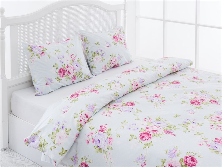 Paradisul s-a ridicat Cu Bumbac Double Lenjerie De Pat 200x220 cm Fucsia