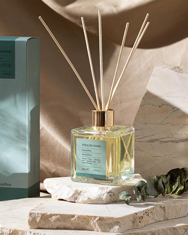 Parfum De Cameră Cu Bețișoare, Osmantus, 200 ml, aromă floral-fructată